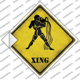 Aquarius Zodiac Animal Xing Novelty Diamond Sticker Decal