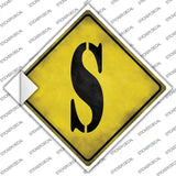 Letter S Xing Novelty Diamond Sticker Decal
