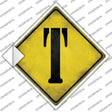 Letter T Xing Novelty Diamond Sticker Decal