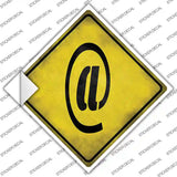 At Symbol Xing Novelty Diamond Sticker Decal