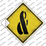 Ampersand Symbol Xing Novelty Diamond Sticker Decal