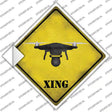 Drone Xing Novelty Diamond Sticker Decal