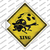 Ladybug Xing Novelty Diamond Sticker Decal