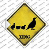 Quail Xing Novelty Diamond Sticker Decal
