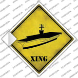Aircraft Carrier Novelty Diamond Sticker Decal