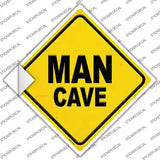Man Cave Novelty Diamond Sticker Decal