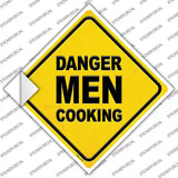 Danger Men Cooking Novelty Diamond Sticker Decal
