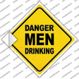 Danger Men Drinking Novelty Diamond Sticker Decal