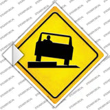 Uneven Pavement Novelty Diamond Sticker Decal