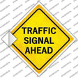 Traffic Signal Ahead Novelty Diamond Sticker Decal