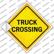 Truck Crossing Novelty Diamond Sticker Decal