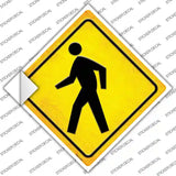 Crosswalk Novelty Diamond Sticker Decal