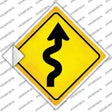 Winding Road Novelty Diamond Sticker Decal