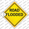 Road Flooded Novelty Diamond Sticker Decal
