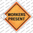Workers Present Novelty Diamond Sticker Decal