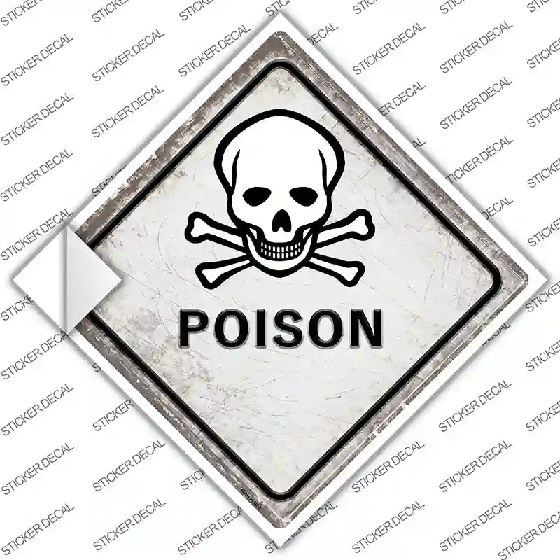 Poison Novelty Diamond Sticker Decal