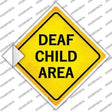 Deaf Child Area Novelty Diamond Sticker Decal