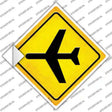 Airplane Novelty Diamond Sticker Decal