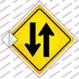 Traffic Both Ways Novelty Diamond Sticker Decal