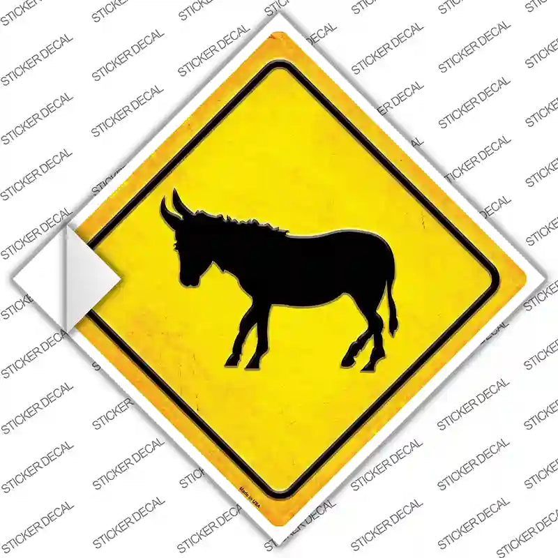Donkey Novelty Diamond Sticker Decal