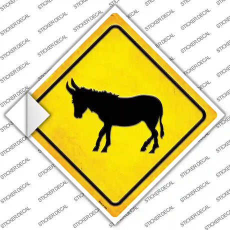 Donkey Novelty Diamond Sticker Decal