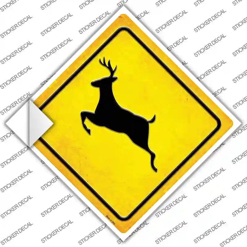 Deer Novelty Diamond Sticker Decal