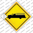 Firetruck Novelty Diamond Sticker Decal