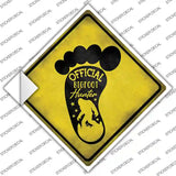 Official Bigfoot Hunter Novelty Diamond Sticker Decal