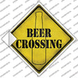 Beer Bottle Crossing Novelty Diamond Sticker Decal