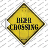 Beer Bottle Crossing Novelty Diamond Sticker Decal