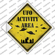 UFO Activity Area Novelty Diamond Sticker Decal