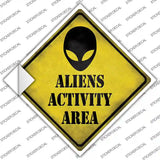 Aliens Activity Area Novelty Diamond Sticker Decal