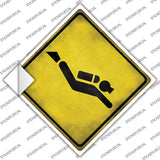 Scuba Diver Novelty Diamond Sticker Decal