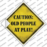 Old People At Play Novelty Diamond Sticker Decal