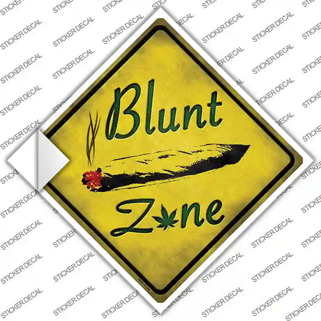Blunt Zone Novelty Diamond Sticker Decal