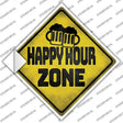Happy Hour Zone Novelty Diamond Sticker Decal