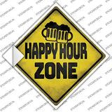 Happy Hour Zone Novelty Diamond Sticker Decal