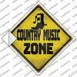 Country Music Zone Novelty Diamond Sticker Decal