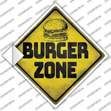 Burger Zone Novelty Diamond Sticker Decal