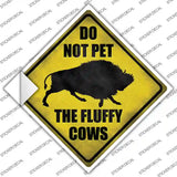 Bison Do Not Pet Novelty Diamond Sticker Decal