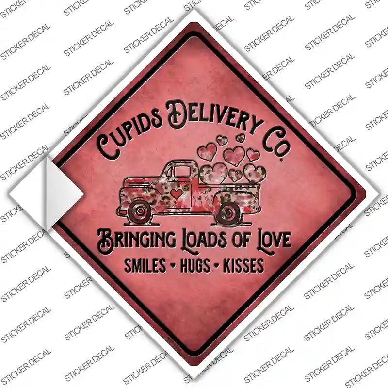 Cupids Delivery Co Novelty Diamond Sticker Decal
