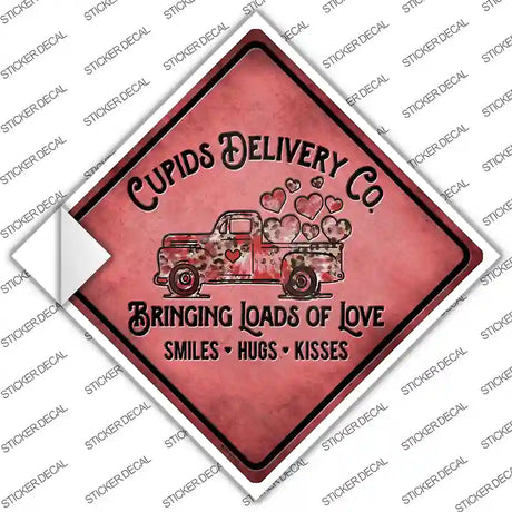 Cupids Delivery Co Novelty Diamond Sticker Decal