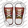 Autumn Plad Novelty Shoe Outlines Sticker Decal Small
