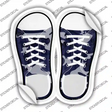 Navy Blue Camo Novelty Shoe Outlines Sticker Decal Small