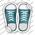 Aqua Scales Novelty Shoe Outlines Sticker Decal Small