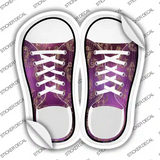 Mermaid Pink Novelty Shoe Outlines Sticker Decal Small