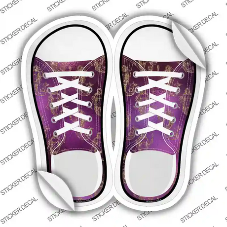Mermaid Pink Novelty Shoe Outlines Sticker Decal Small