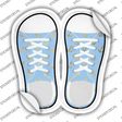 Anchor Baby Blue Novelty Shoe Outlines Sticker Decal Small