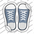 Blue|Gold Scales Novelty Shoe Outlines Sticker Decal Small