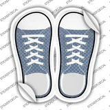 Blue|Gold Scales Novelty Shoe Outlines Sticker Decal Small